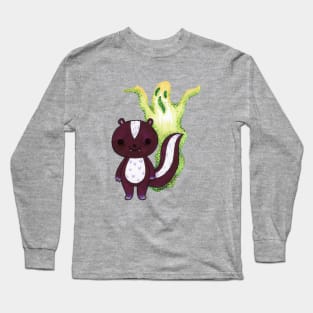 Spooky Skunk Long Sleeve T-Shirt